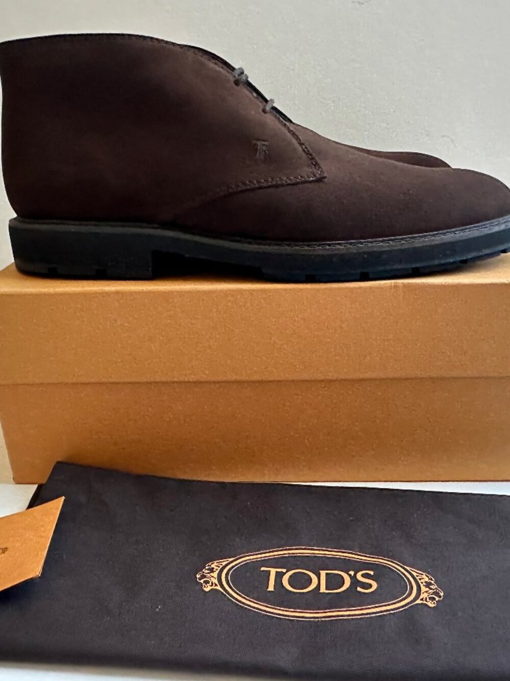Tod's Suede Desert Chukka Boots - Brown - Size US14 (UK13)